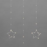 Световой дождь Neon-Night занавес из росы с фигурами Звезд 315-846 (теплый белый) в Гродно