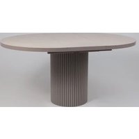 Кухонный стол Мамадома Askar round slide-116 раздвижной 116-156 (bayona ivory premium cer/капучино)