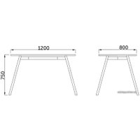 Кухонный стол AksHome Gerda 59152 (стекло/металл)