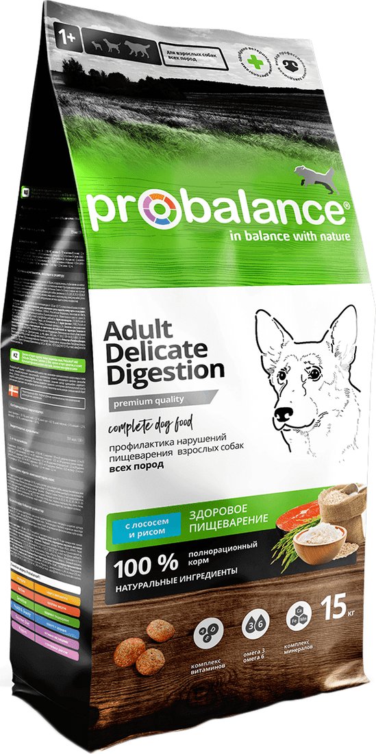

Сухой корм для собак Probalance Delicate Digestion 15 кг