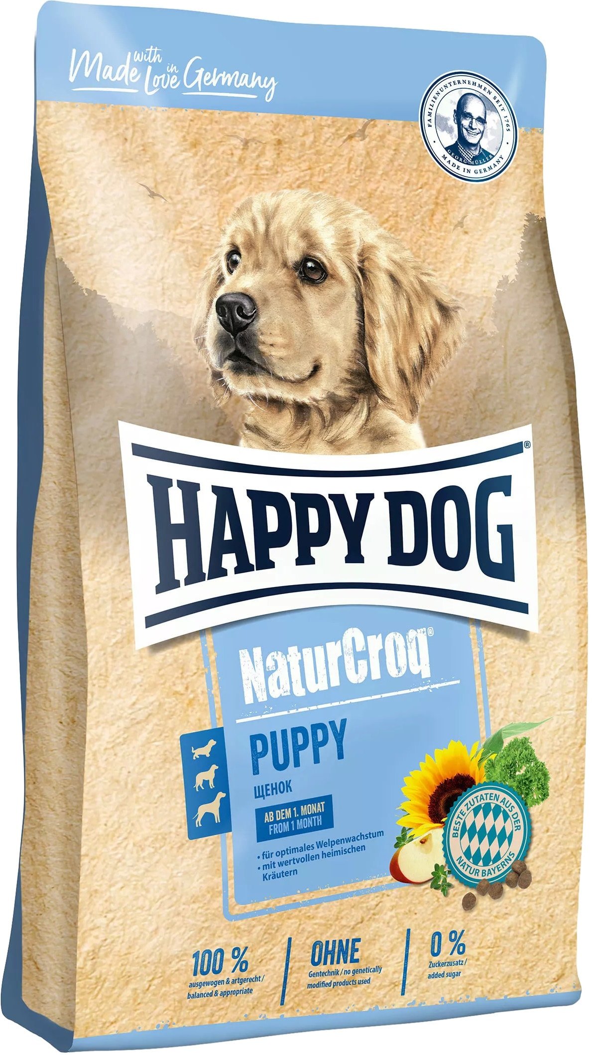 

Сухой корм для собак Happy Dog NaturCroq Puppy 1 кг