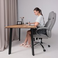 Офисное кресло AksHome Paradis (ткань, светло-серый)