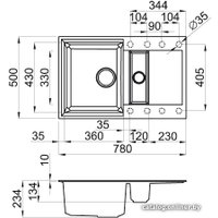 Кухонная мойка Elleci Easy 325 Tortora G43
