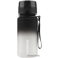 Бутылка для воды UZSpace Colorful Frosted 3034 (черный/белый)