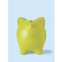 Копилка для денег PIG BANK свинка-копилка XL (лайм)