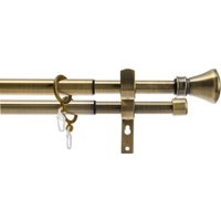 Карниз для штор Sundays Home Люксор Раздвижной 16/19мм 2-х рядный (антик, 1.6-3м)