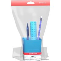 Настольный набор Erich Krause Base Ice Metallic 55691 голубой (18 предм)