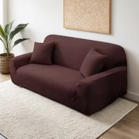 Чехол для дивана Mio Tesoro 245-300см + наволочка ALZH06204 (коричневый)