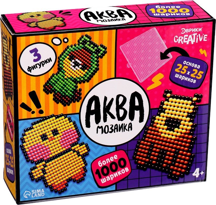 

Развивающая игра Эврики Аквамозаика. Зверята 10417632