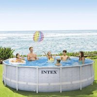 Каркасный бассейн Intex Prism Frame Chevron 26746 (488х122)