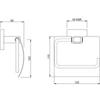 Держатель для туалетной бумаги Jaquar AKP-GRF-35753PS в Орше