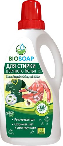 Гель для стирки BIOSOAP Для цветного белья (1.5 л)
