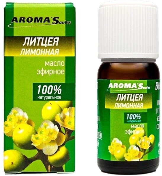 

Aroma Saules Эфирное масло Литцея лимонная 10 мл