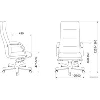 Офисное кресло Бюрократ T-9927WALNUT (черный)