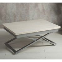 Стол-трансформер Levmar Apollo D36/S59 (дуб анкор светлый/серебро)