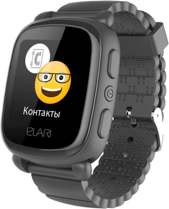 

Детские умные часы Elari KidPhone 2 (черный)