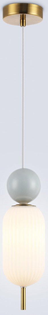 Подвесная люстра Ambrella light LH53101 BS/GR/FR (латунь/серый/белый матовый)