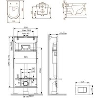 Унитаз подвесной AM.PM Master Fit IS100251.801900 (хром глянцевый, с кнопкой смыва)