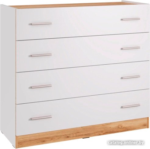 Комод НК-Мебель Fresco КМ-100N 72518529 (белый/дуб вотан)