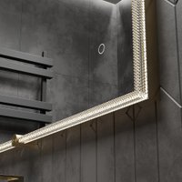  Roxen Зеркало Cler c подсветкой 510010-60 (60x80) в рельефной полимерной раме