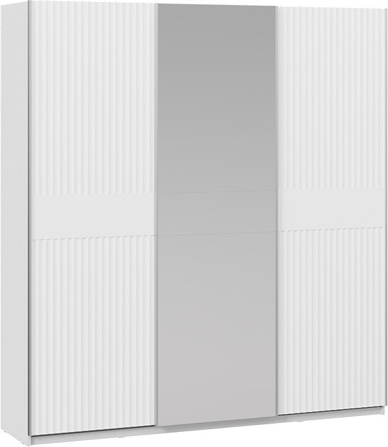 

Шкаф-купе Трия Оскар Тиффани Т2 2100 282757 (серебро/белый снег/белый софт)