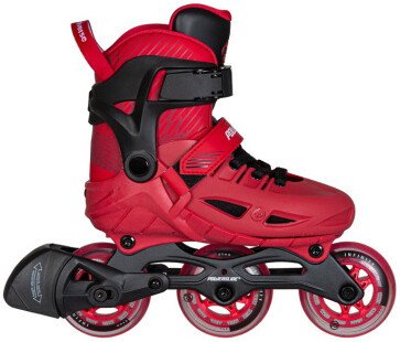 Роликовые коньки Powerslide Phuzion Universe 3 колеса (р. 33-36, красный)