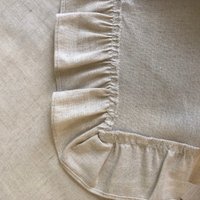 Скатерть ОМурМебель 200x150см прямоугольная с рюшами (серый)
