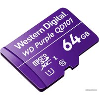 Карта памяти WD Purple SC QD101 microSDXC WDD064G1P0C 64GB