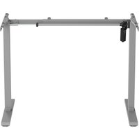 Стол с регулировкой высоты ErgoSmart Wooden Electric Desk Slim 1300х750х27 мм (скошенный край, дуб галифакс/серый) в Витебске