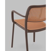 Стул Stool Group Yona с подлокотниками PP-297 (коричневый)
