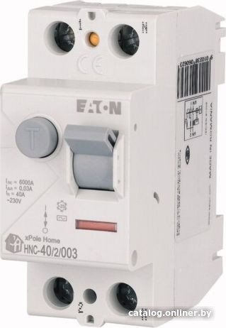 Устройство защитного отключения Eaton HNC-40/2/003 2P 40A 6kA 30mA АC 2M 194691
