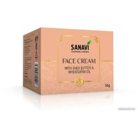  Sanavi Крем для лица Масло ши и масло зародышей пшеницы (50 г)