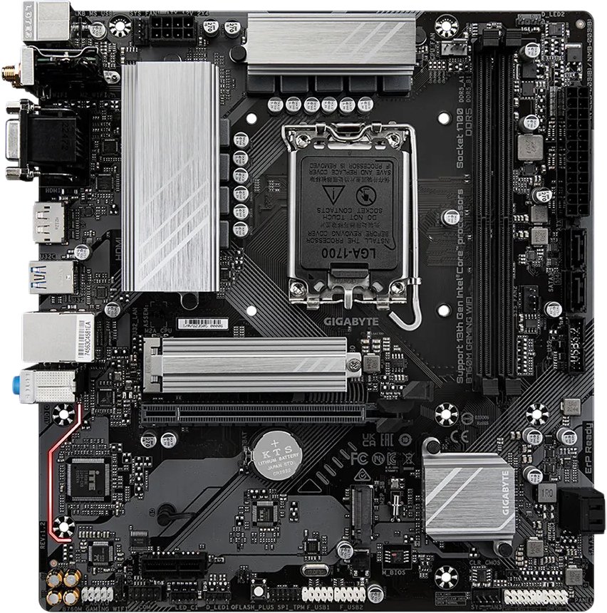 

Материнская плата Gigabyte B760M Gaming WiFi (rev. 1.2/1.4)