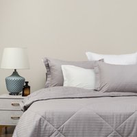 Евро комплект постельного белья Sofi De MarkO Федерико Евро Кт-Фд-Евро-пл (пепельный/лиловый)