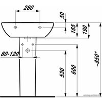 Умывальник Laufen PRO 810952 60x48