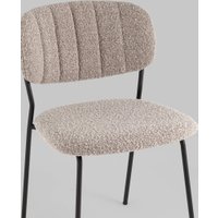 Стул Stool Group Кэрол без подлокотников FDC9003 DC2635-4A grey (букле серый/черные ножки)