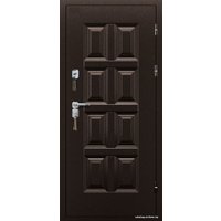 Металлическая дверь Промет Винтер 205x98 (дуб шале/антик медь, правый)