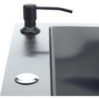 Кухонная мойка Stellar Decor S7050NB-D (нано черный) в Бресте