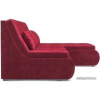 Угловой диван Мебель-АРС Дубай (бархат красный Star Velvet 3 Dark Red)