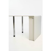 Стол-книга Stoloff Мечта 1600x850 (белый, опоры вкручиваемые, углы прямые с роликами и ручками)