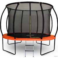 Батут GetActive Jump PRO 10FT с лестницей и внутренней сеткой (оранжевый)