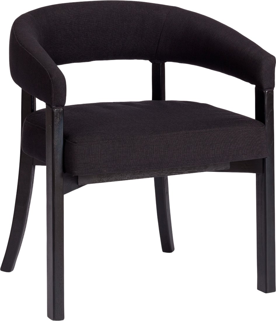 Стул с подлокотниками TetChair Surtur (черный/черный лен)