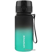 Бутылка для воды UZSpace Colorful Frosted 3034 (черный/зеленый)
