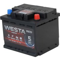 Автомобильный аккумулятор Westa 6СТ-50 VLR Euro низкий (50 А·ч)