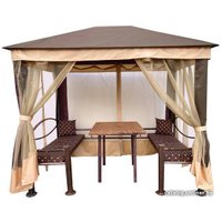 Тент-шатер МебельСад Визит (коричневый) в Солигорске