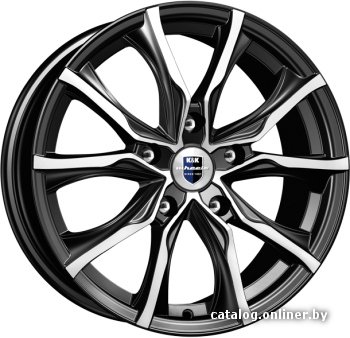 Литые диски K&K Твист 17x7.5 5x108мм DIA 67.1мм ET 45мм Алмаз черный
