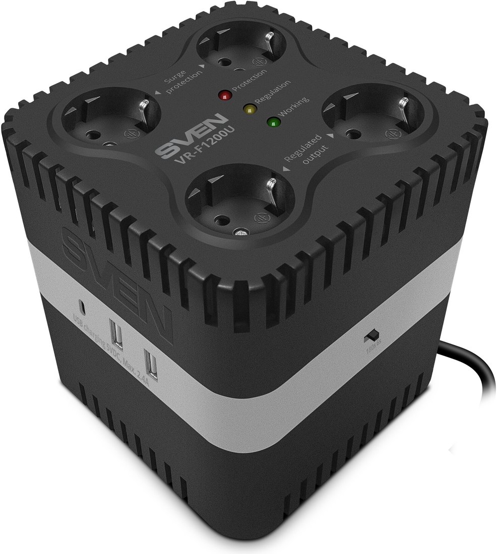 Стабилизатор напряжения SVEN VR-F1200U