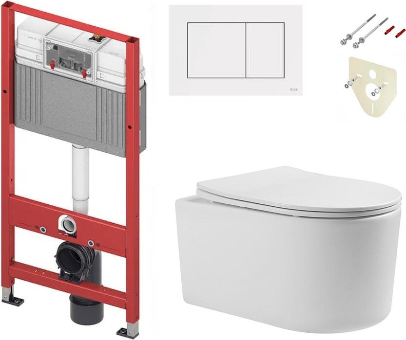 

Унитаз подвесной Grado GD-W204T + TECE Kit 9400413 (с кнопкой смыва)