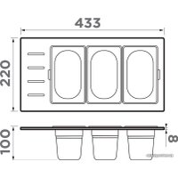 Коландер Omoikiri DC-02-3 IN 4999078