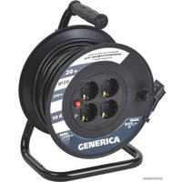 Удлинитель на катушке Generica УК20 WKP10-10-04-20-G (20 м, черный)